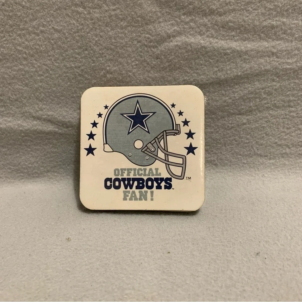 Dallas Cowboys Set Of 4 Cork Bottom Coasters and plastic place mats